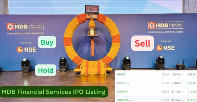 HDB Financial Services IPO Listing Gain