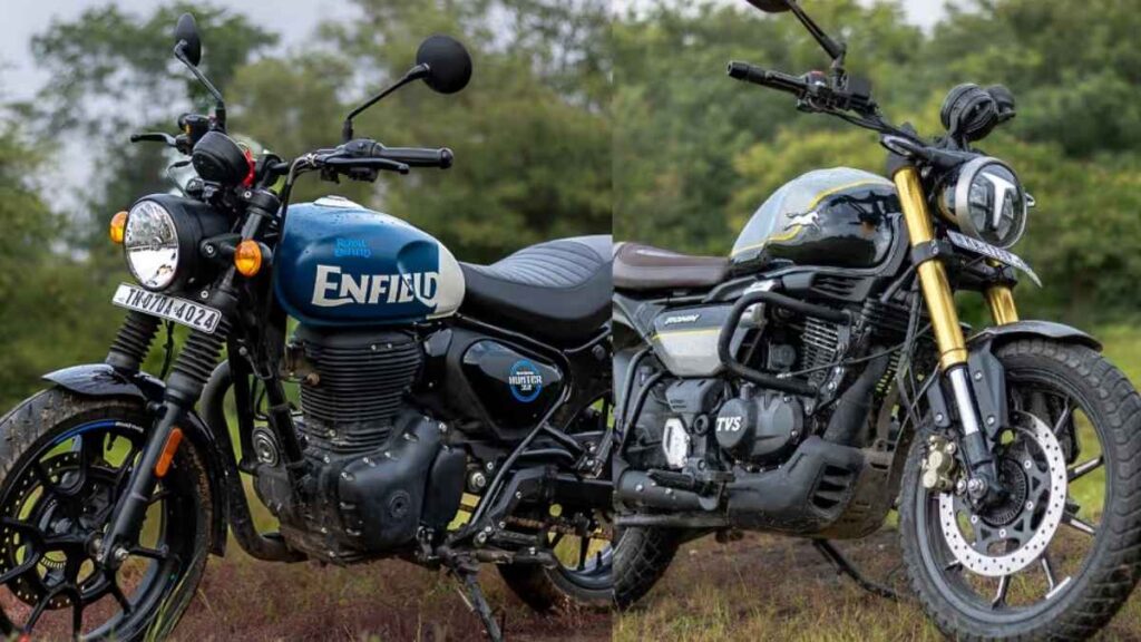 Royal Enfield Hunter 350 vs TVS Ronin.