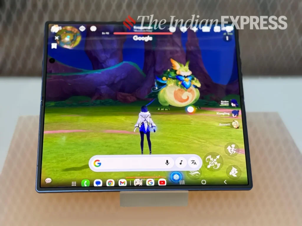 Samsung Galaxy Z Fold 7. Slimmest Phone Ever. AI Photo by Gemini