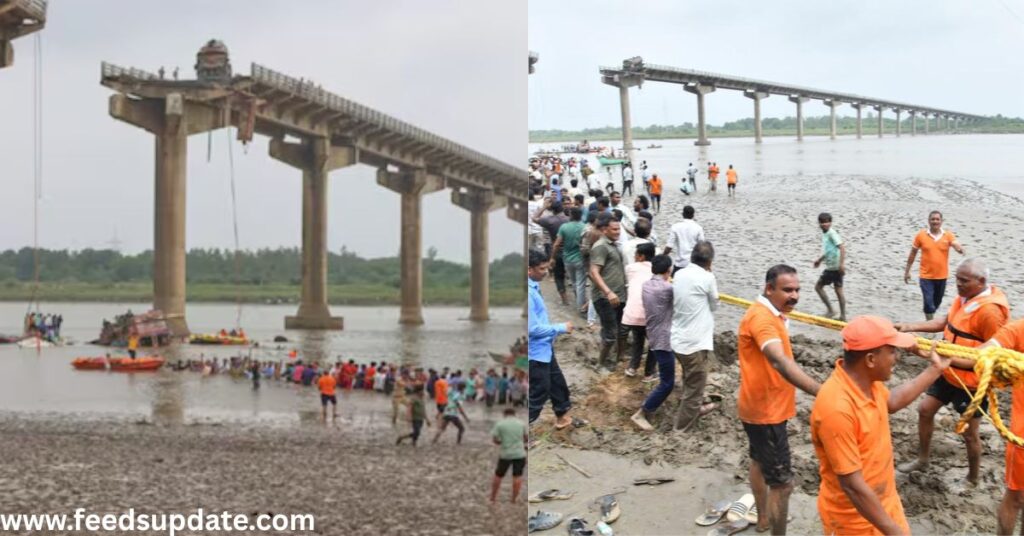 The NDRF and SDRF Teams Are Tirelessly scouring the Gambhira River For Any Remaining Survivors After Bridge Collapse In Vadodara